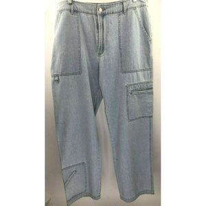 Women's Chico's Denim Light Blue Jeans Size 3 - Elastic Waistband